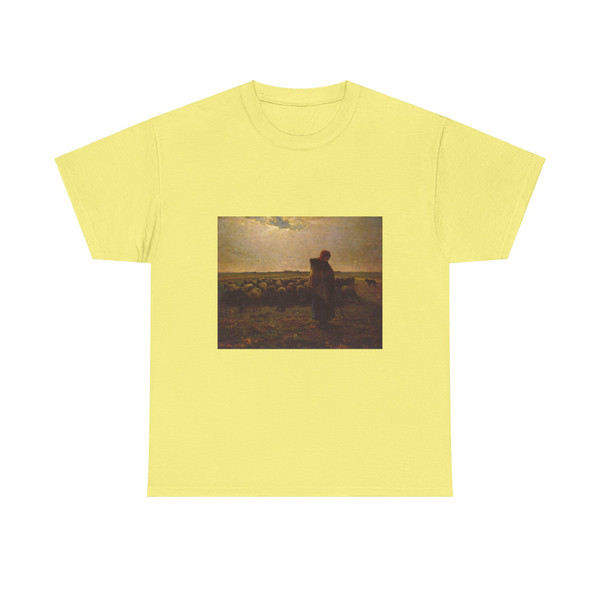 MILLET, Jean-Francois - Shepherdess with Her Flock (Artwork) T-Shirt