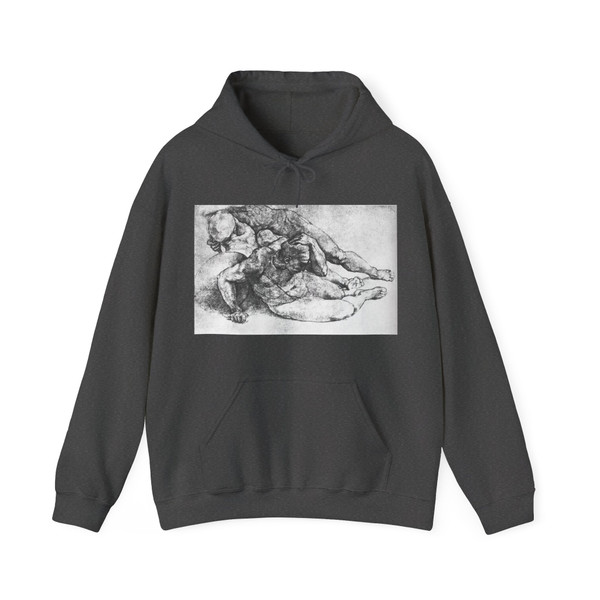 MICHELANGELO, Buonarroti -Sistine Chapel-Male Figures (Artwork) Hoodie