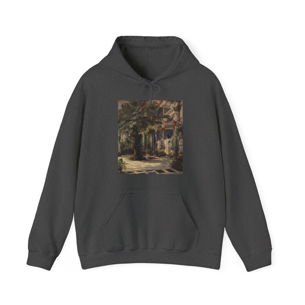 BLECHEN, Karl - In the Palm House in Potsdam (Artwork) Hoodie