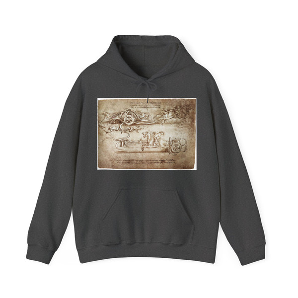 LEONARDO da Vinci - Assault chariot with scythes (Artwork) Hoodie