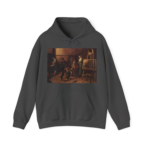 MOLENAER, Jan Miense - Painter in His Studio, Painting a Musical Company (Artwork) Hoodie
