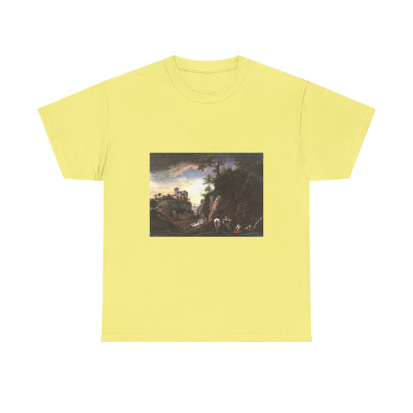 WOUWERMAN, Philips - Rocky Landscape with resting Travellers (Artwork) T-Shirt