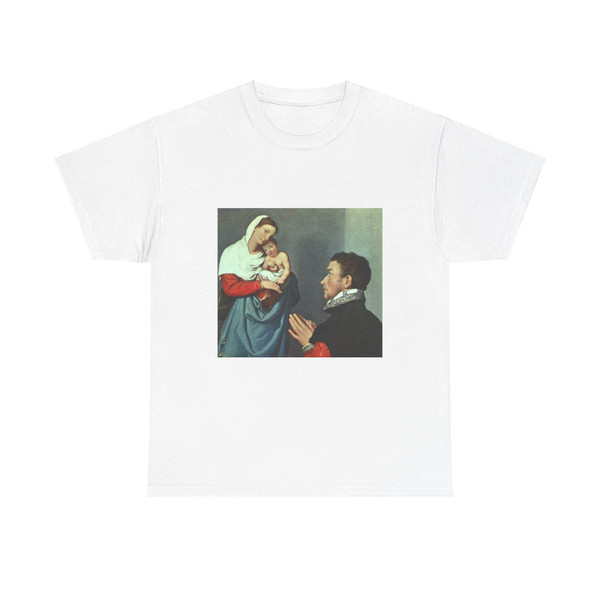 MORONI, Giovanni Battista - A Gentleman in Adoration before the Madonna (Artwork) T-Shirt