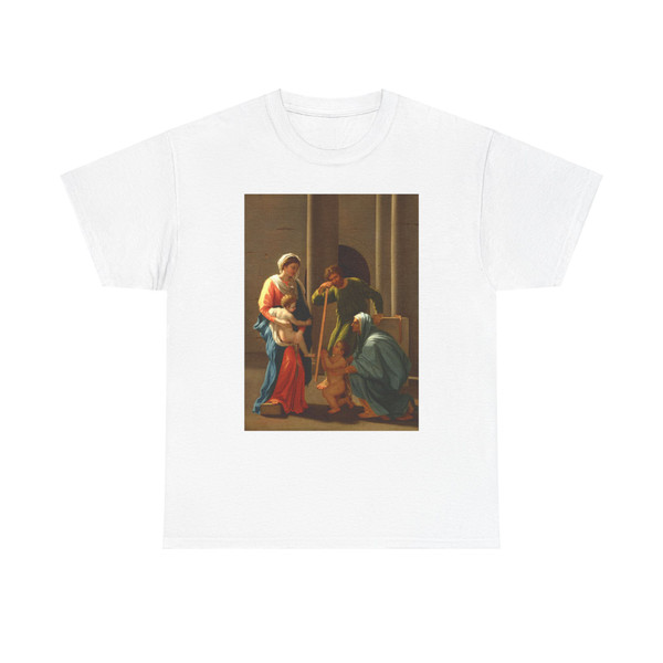 POUSSIN, Nicolas - The Holy Family with Saints Elizabeth and John (Artwork) T-Shirt