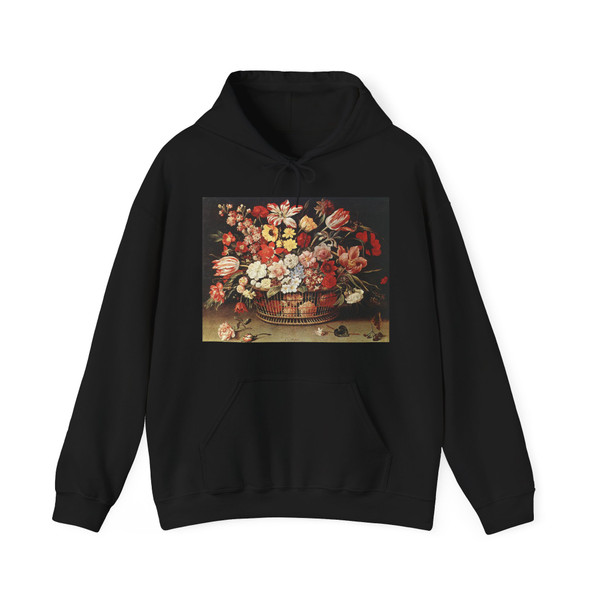 LINARD, Jacques - Basket of Flowers (Artwork) Hoodie