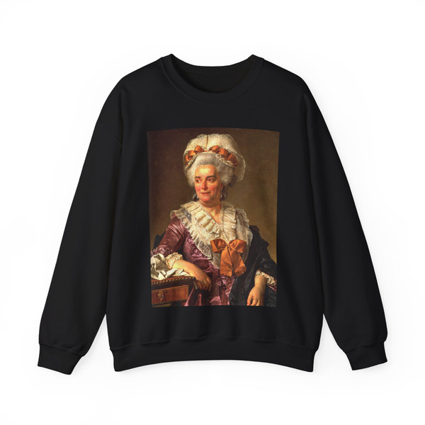 DAVID,Jacques-Louis - Portrait of Genevieve Jacqueline Pecoul (Artwork) Crewneck Sweatshirt