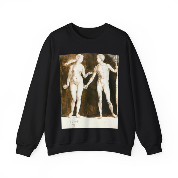 DURER, Albrecht - Adam and Eve (Artwork) Crewneck Sweatshirt