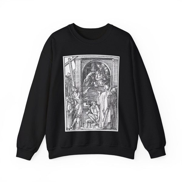 DURER, Albrecht - 19. Christ Shown to the People (Artwork) Crewneck Sweatshirt