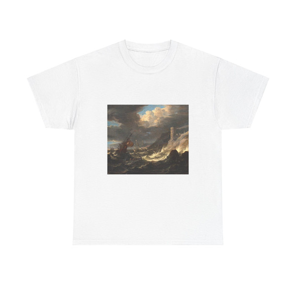 Shipping off a Rocky Coast in Storm (Artwork) T-Shirt