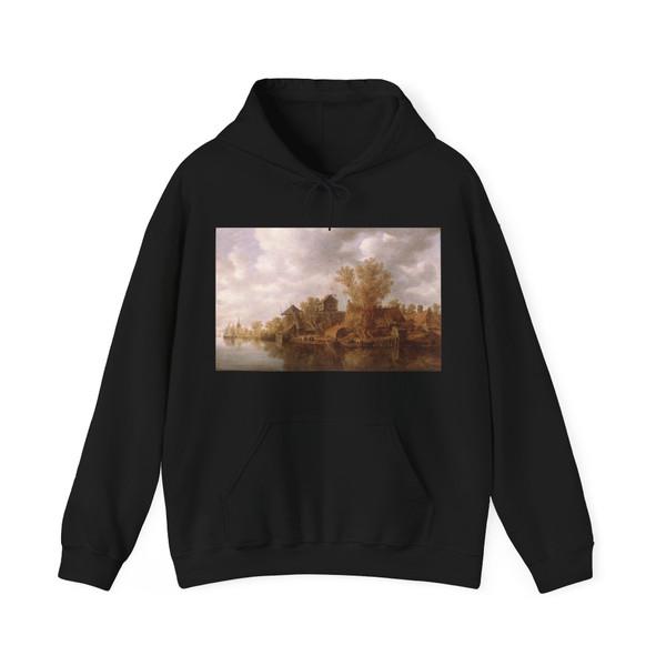 GOYEN, Jan van - Village at the River (Artwork) Hoodie