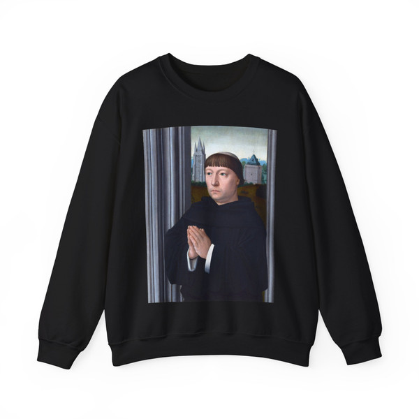 DAVID, Gerard - An Augustinian Friar Praying (Artwork) Crewneck Sweatshirt