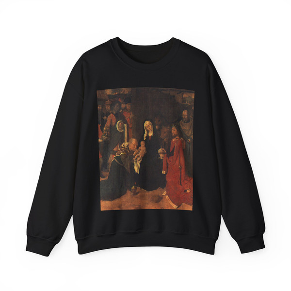 DAVID, Gerard - The Adoration of the Magi (Artwork) Crewneck Sweatshirt