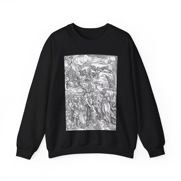 DURER, Albrecht - 14. The Whore of Baylon (Artwork) Crewneck Sweatshirt