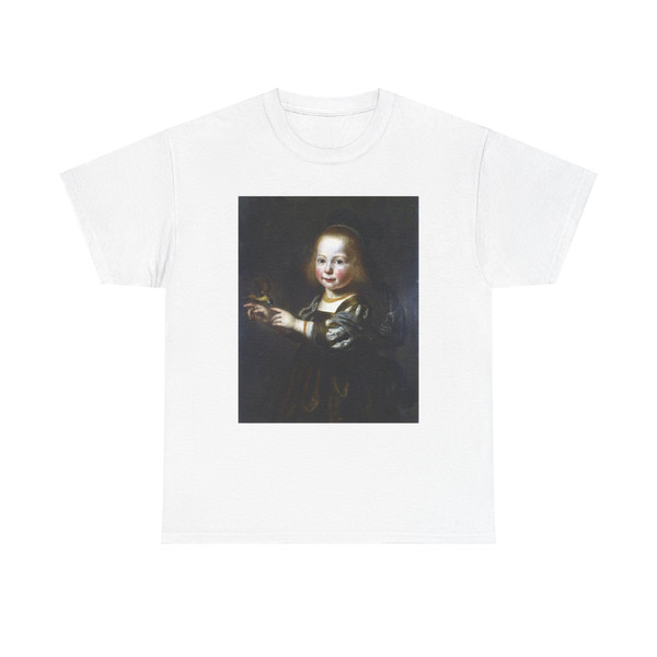 SANTVOORT, Dirck Dircksz - Portrait of Geertruyt Spiegel with a Finch (Artwork) T-Shirt