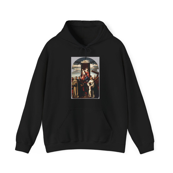 LICINIO, Bernardino - Virgin and Child Enthroned with Saints (Artwork) Hoodie