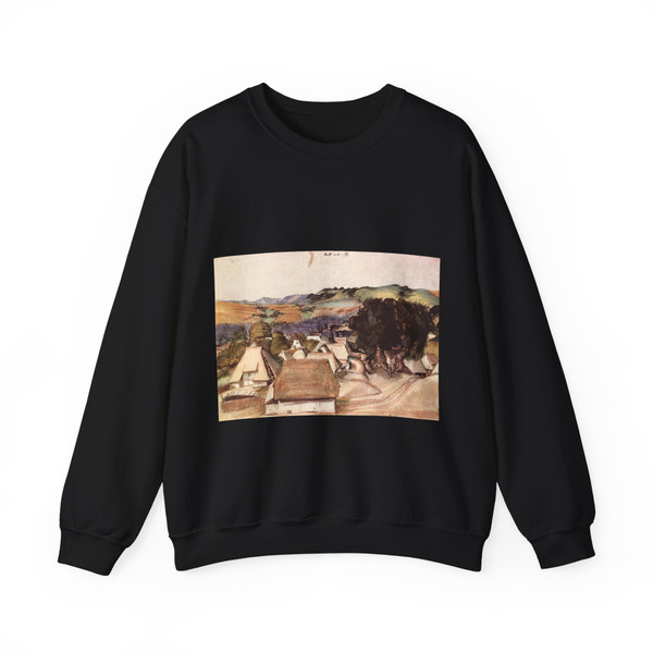 DURER, Albrecht - View of Kalchreut (Artwork) Crewneck Sweatshirt