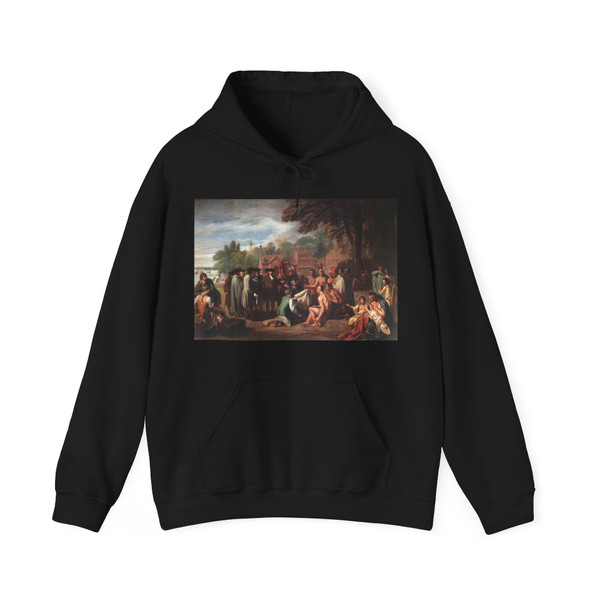 WEST, Benjamin - The Treaty of Penn with the Indians. (Artwork) Hoodie