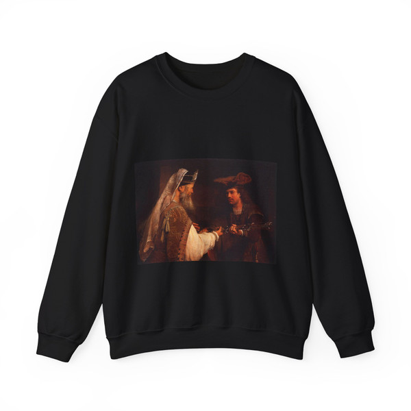 GELDER, Aert de - Ahimelech Giving the Sword of Goliath to David (Artwork) Crewneck Sweatshirt