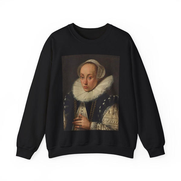 GELDORP, Gortzius - Portrait of a Lady (Artwork) Crewneck Sweatshirt