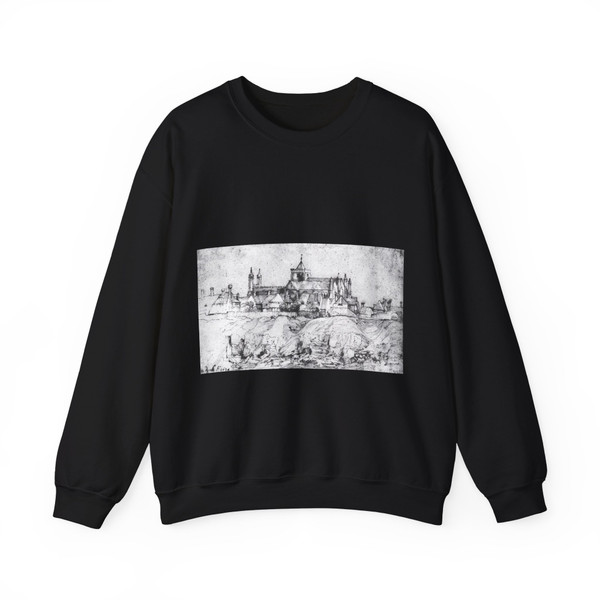 DYCK, Sir Anthony Van - St. Mary's Church at Rye, England (Artwork) Crewneck Sweatshirt