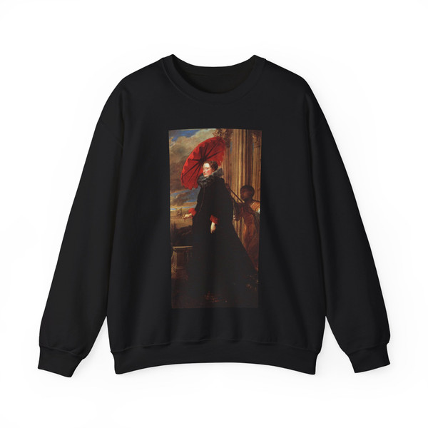 DYCK, Sir Anthony Van - Marchesa Elena Grimaldi (Artwork) Crewneck Sweatshirt