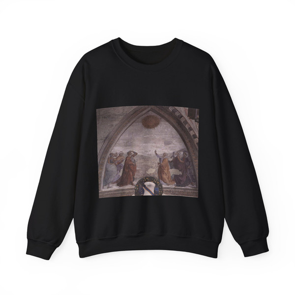 GHIRLANDAIO, Domenico - Meeting of Augustus and the Sibyl (Artwork) Crewneck Sweatshirt