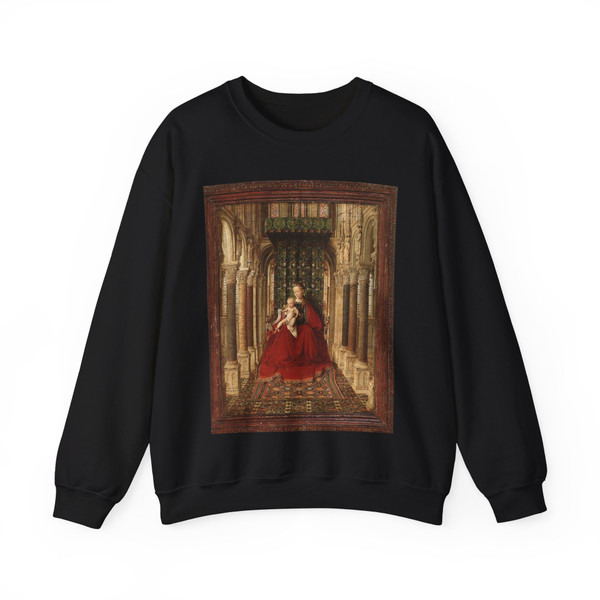 Eyk, Jan van - Small Triptych (central panel) (Artwork) Crewneck Sweatshirt