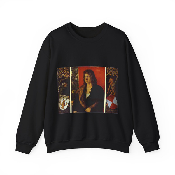 DURER, Albrecht - Portrait of Oswolt Krel 2 (Artwork) Crewneck Sweatshirt