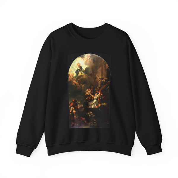 DOYEN, Gabriel-Francois - The Miracle of The Fervent (Artwork) Crewneck Sweatshirt