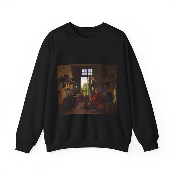 DROLLING, Martin - Interior of a Kitchen (Artwork) Crewneck Sweatshirt