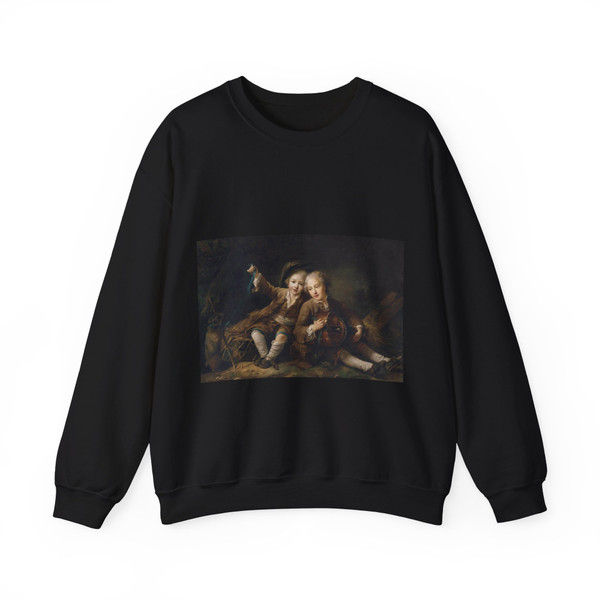 DROUAIS, Francois-Hubert - The Children of the Duc de Bouillon (Artwork) Crewneck Sweatshirt