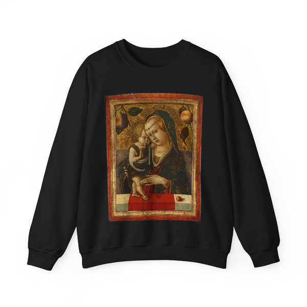 CRIVELLI, Carlo - Madonna and Child 2 (Artwork) Crewneck Sweatshirt
