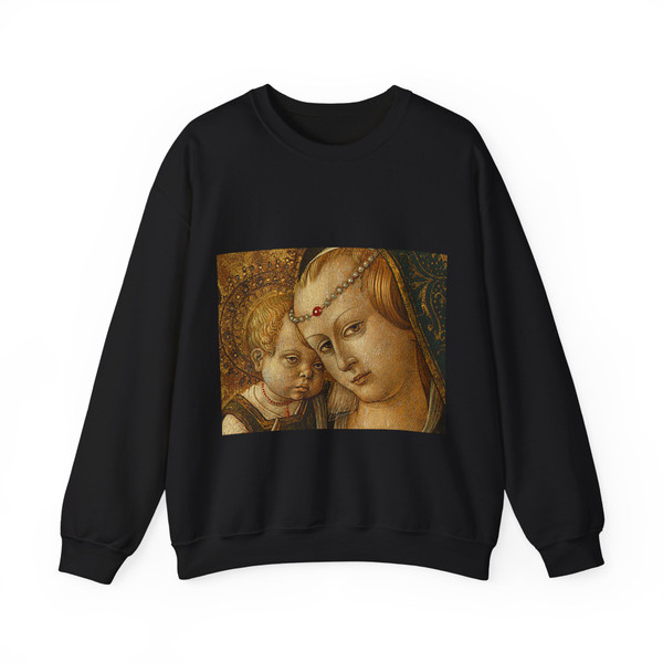 CRIVELLI, Carlo - Madonna and Child d2 (Artwork) Crewneck Sweatshirt