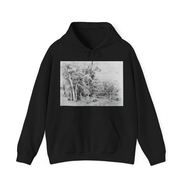 SHISKIN, Ivan Ivanovich - grove on the shore of the pond 1870 v (Artwork) Hoodie
