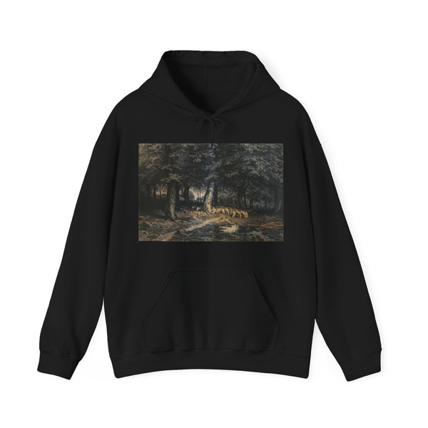 SHISKIN, Ivan Ivanovich - herd of sheep in the forest (Artwork) Hoodie