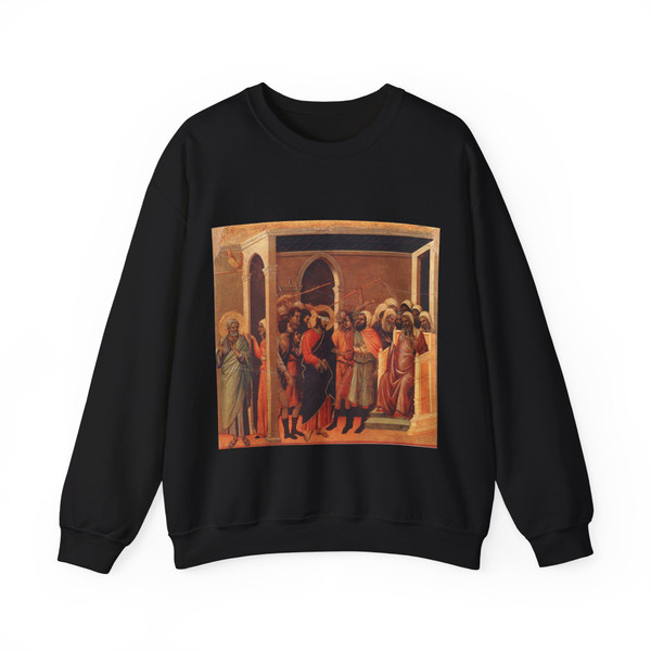 DUCCIO DI Buoninsegna - Christ Mocked (Artwork) Crewneck Sweatshirt