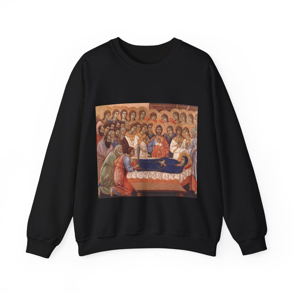 DUCCIO DI Buoninsegna - Death of the Virgin (Artwork) Crewneck Sweatshirt