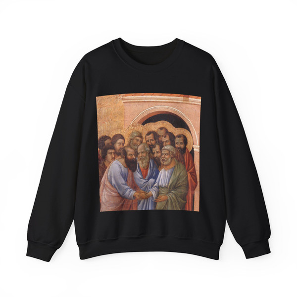 DUCCIO DI Buoninsegna - Parting from St John (detail) (Artwork) Crewneck Sweatshirt