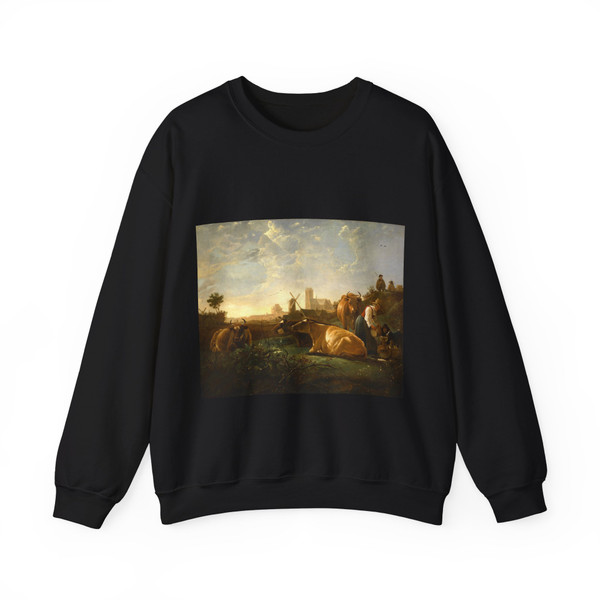 CUYP, Aelbert - The Large Dort (Artwork) Crewneck Sweatshirt