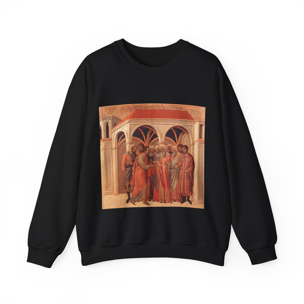 DUCCIO DI Buoninsegna - Pact of Judas (Artwork) Crewneck Sweatshirt