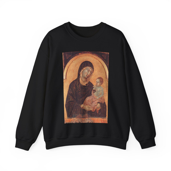 DUCCIO di Buoninsegna - Polyptych No. 28 (detail) (Artwork) Crewneck Sweatshirt