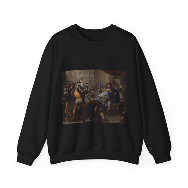 GIORDANO, Luca - Perseus Fighting Phineus and his Companions (Artwork) Crewneck Sweatshirt