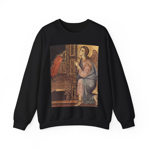 DUCCIO DI Buoninsegna - Rucellai Madonna (detail)3 (Artwork) Crewneck Sweatshirt