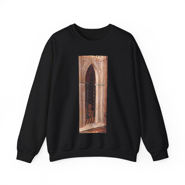 DUCCIO DI Buoninsegna - Temptation on the Temple (detail) (Artwork) Crewneck Sweatshirt