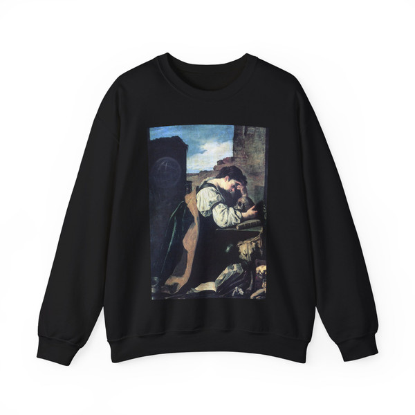 FETI, Domenico - Melancholy (Artwork) Crewneck Sweatshirt