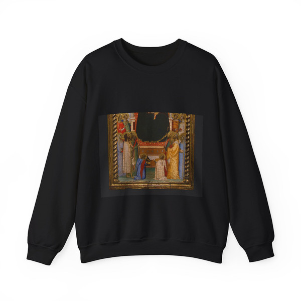 DADDI, Bernardo - Madonna and Child with Saints and Angels d8 (Artwork) Crewneck Sweatshirt