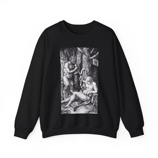 DURER, Albrecht - Satyr Family (Artwork) Crewneck Sweatshirt