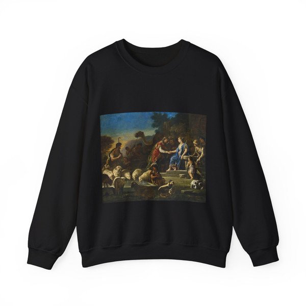 GIORDANO, Luca - Jacob and Rachel at the Well (Artwork) Crewneck Sweatshirt