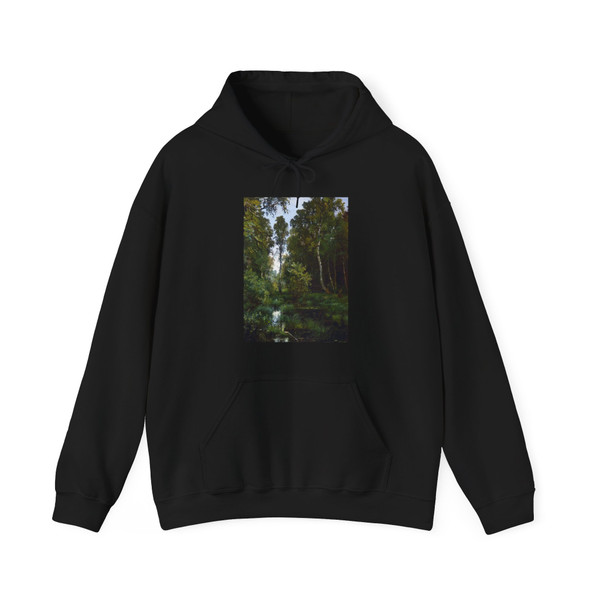 SHISKIN, Ivan Ivanovich - overgrown pond at the edge of the forest. Siverskaya (Artwork) Hoodie