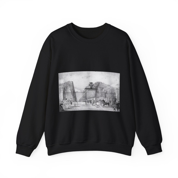 DUCHE DE VANCY, Gaspard - The Entrance to Blossac Park in Poitiers (Artwork) Crewneck Sweatshirt